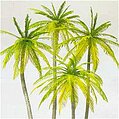 Palm Trees pkg(4) Model Railroad Tree HO-Scale #18600
