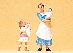 Nanny with Children Model Railroad Figures G Scale #45060