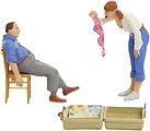 Give Me An Answer Model Railroad Figures G Scale #45146