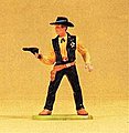 Sheriff with Drawn Pistol Model Railroad Figure 1/25 Scale #54808