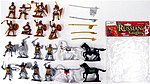 1/32 Russian Knights Figure Playset (16 w/Weapons & 4 Horses) (Bagged)