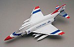 F4J Phantom Thunderbird Snap Tite Plastic Model Aircraft Kit 1/100 Scale #851366