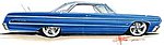 1964 Chevy Impala Plastic Model Car Kit 1/25 Scale #854050