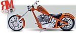 Custom Chopper Set 1/12 Scale Plastic Model Motorcycle Kit #857324