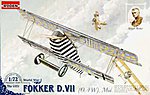 Fokker D.VII Plastic Model Airplane Kit 1/72 Scale #rd0029