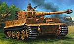 PzKpfw IV Tiger I Ausf E Tank (Late) Plastic Model Military Vehicle Kit 1/72 Scale #03116