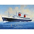 SS United States Plastic Model Commercial Ship Kit 1/600 Scale #05146