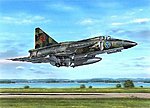 SAAB AJ37 Viggen Attack Version Aircraft Plastic Model Airplane Kit 1/48 Scale #48148