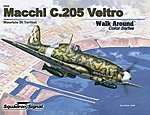 Macchi C.205 Walk Around Color Authentic Scale Model Airplane Book #5558
