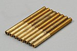 2/56 Threaded Brass Couplers for .025 to .038 Cables & Rods (8pc/cd) (12cd/dlr.pk)