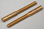 4-40 Threaded Brass Couplers for .050 to .090 Cables & Rods (2pc/cd) (6cd/dlr.pk)