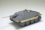 German TD Hetzer Mid Prod. w/ABER PE Plastic Model Military Vehicle Kit 1/35 Scale #25156