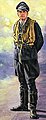 German Luftwaffe Soldier Ace Pilot Plastic Model Military Figure Kit 1/16 Scale #36302