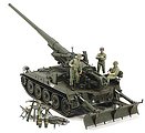 US Self-Propelled Gun M107 Vietnam War Plastic Model Military Vehicle Kit 1/35 Scale #37021