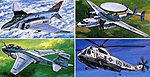 US Navy Aircraft #2 Plastic Model Airplane Kit 1/350 Scale #78009