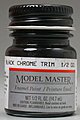 Model Master Black Chrome Trim 1/2 oz Hobby and Model Enamel Paint #2735