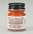 Model Master Turn Signal Amber 1/2 oz Hobby and Model Lacquer Paint #28004