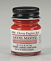 Model Master Chevy Engine Red 1/2 oz Hobby and Model Lacquer Paint #28006