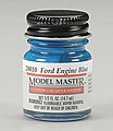 Model Master Ford & GM Engine Blue 1/2 oz Hobby and Model Lacquer Paint #28010