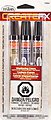 Create FX Enamel Paint Marker Set (Concrete, Black, Roof Brown) Hobby Paint Marker #73802