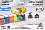 Airbrush Paint Set with 1/4 oz Bottles Hobby and Model Paint Set #9199
