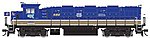 NRE Genset II Locomotive - Standard DC National Railway Equipment #2020 (Demonstrator, blue, gold, white) - HO-Scale
