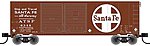40' Double-Door Boxcar Santa Fe #6383 N Scale Model Train Freight Car #50001926