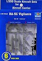 RA5C Vigilante Aircraft Set of 6 for USS Nimitz Plastic Model Airplane Kit 1/350 #06218