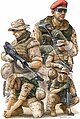 Modern German ISAF NATO Soldiers in Afghanistan Figure Set Plastic Model 1/35 Scale #421
