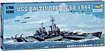 USS Baltimore CA68 Heavy Cruiser 1944 Plastic Model Military Ship 1/700 Scale #5725