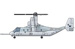 MV-22 Osprey V/STOL Plastic Model Helicopter Kit 1/350 Scale #6258