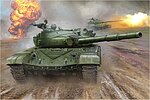 Russian T-72B Mod 1985 Main Battle Tank Plastic Model Military Vehicle Kit 1/16 Scale #924