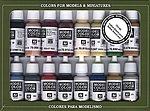 NATIVE AMERICAN COLORS SET (16 Colors) Hobby and Model Paint Set #70145