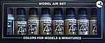 Demag Africa Corps Model Air Paint Set (8 Colors) Hobby and Model Paint Set #71150
