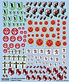 Luftwaffe Fighter Unit Emblems Pt.1 Plastic Model Aircraft Decal 1/72 Scale #172482