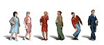 People Walking HO Scale Model Railroad Figure #a1913