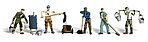 Scenic Accents Roofers (5) N Scale Model Railroad Figure #a2128
