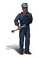 Scenic Accents(R) Figures - Mechanic w/Wrench G Scale Model Railroad Figure #a2526