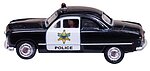 Just Plug Lighted Police Car HO Scale Model Railroad Vehicle #jp5593