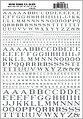 Dry Transfer Roman R.R. Letters Silver 1/16