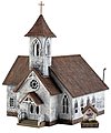 Country Church HO Scale HO Scale Model Railroad Building #pf5191