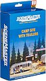 Camp Site with Trailers Kit HO Scale Model Railroad Accessories #2902