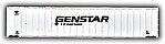 48' Ribside Container Genstar N Scale Model Train Freight Car Load #8844