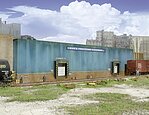 Bud's Trucking Company Background Building - Kit HO Scale Model Railroad Building #3192