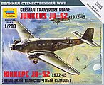 Junkers Ju-52 German Transport Plane Plastic Model Airplane Kit 1/200 Scale #6139