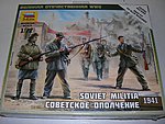 Soviet Militia 1941 Plastic Model Military Figure Kit 1/72 Scale #6181