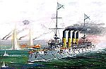 Varyag Russian Cruiser 1/350 Scale Plastic Model Military Ship #9014