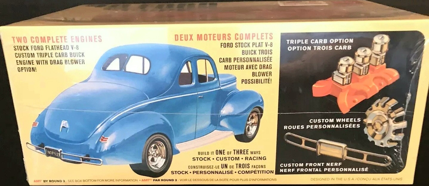 1940 Ford Coupe 2T Plastic Model Car Kit 1 25 Scale 1141m