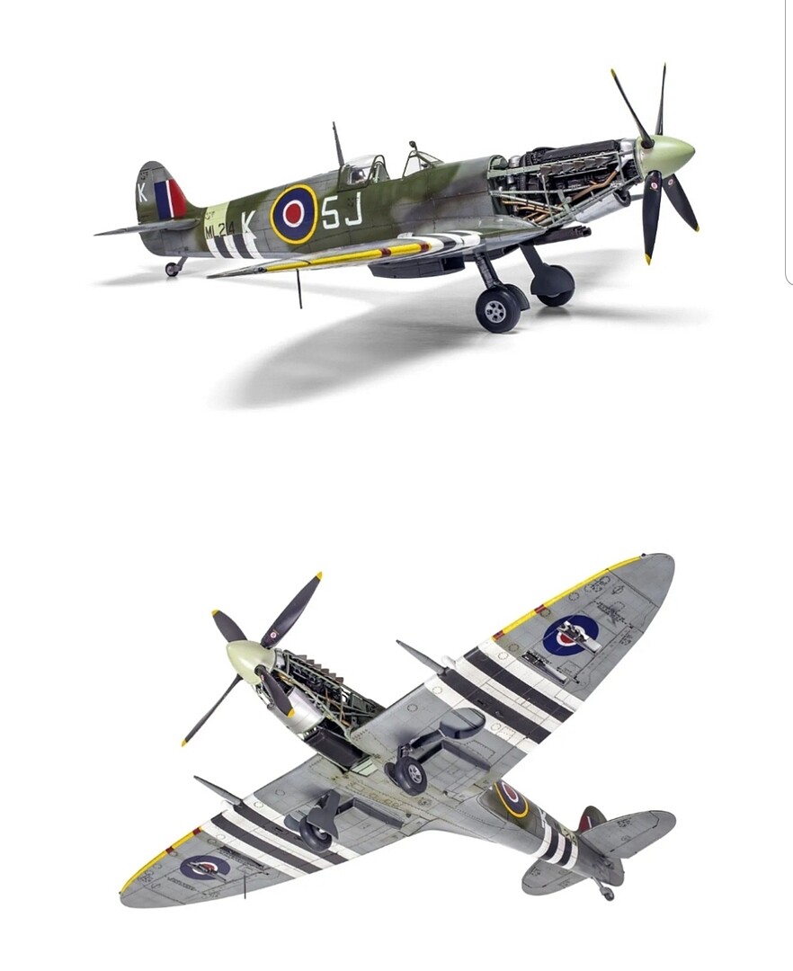 Supermarine Spitfire Mk IXc Aircraft Plastic Model Airplane Kit 1