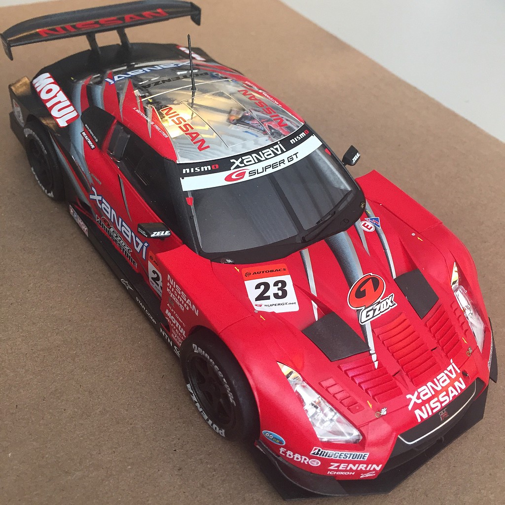 Xanavi Nismo GT R R35 Racecar Plastic Model Car Kit 1 24 Scale